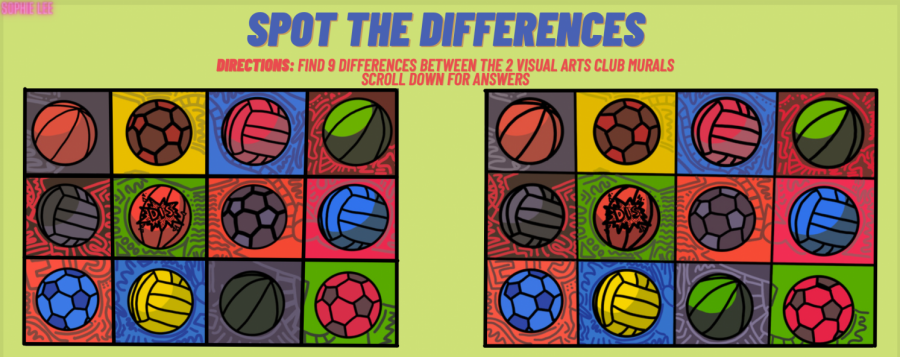 Spot the Differences: Visual Arts Club Mural