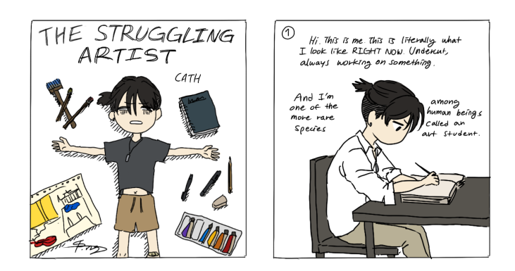 Comic: The Struggling Artist – Jets Flyover