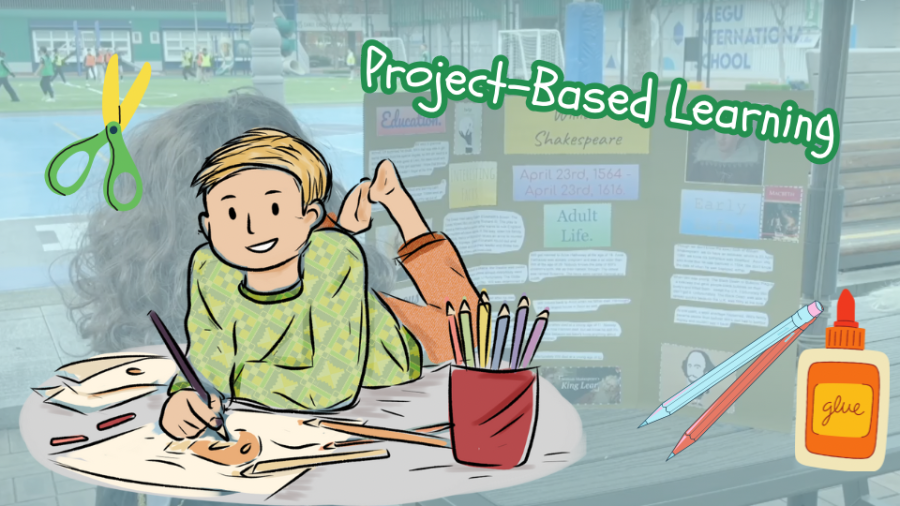 Project-based learning allows students to develop their creative abilities along with expanding knowledge. Custom illustration by Solah Han.