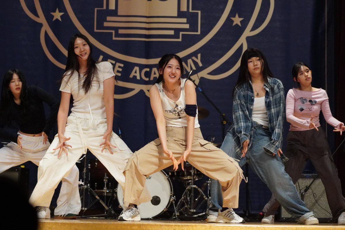 The Illusion Dance Team shows off their hard work on stage. As for the seniors, because it's there last time being on stage, they give it their all. 