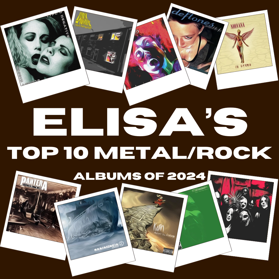 I compiled my favorite metal and rock albums for 2024. With a taste for harder tones, I bang my head in joy to each one as I march through my schoolwork.