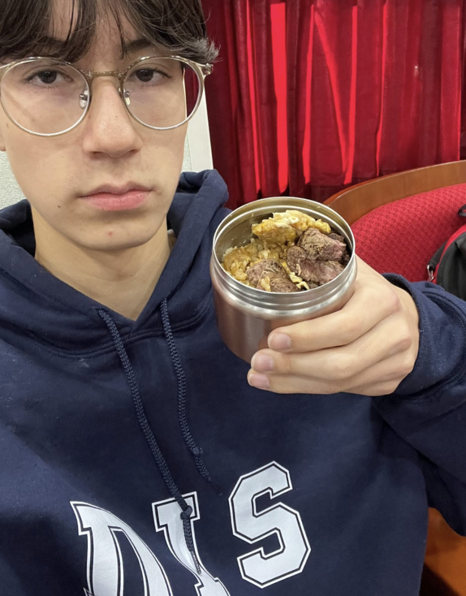 Ethan presents the infamous breakfast menu that his grandmother makes. it contains carbs and proteins to fill his tummy for morning classes.