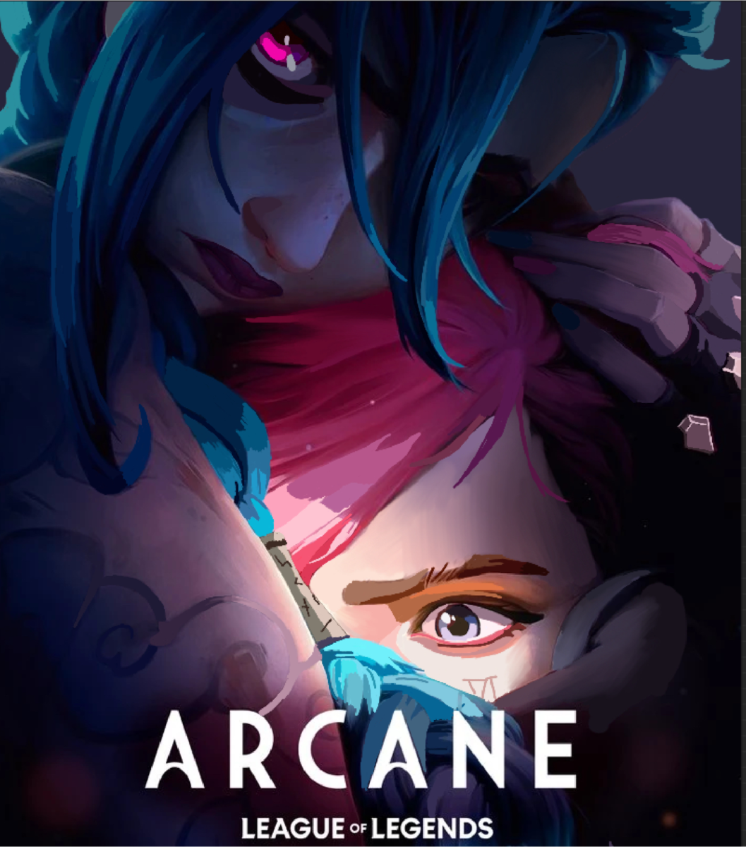 Jinx ominously hugs Vi, an unsettling embrace that hints at the challenges and turmoil yet to come. 