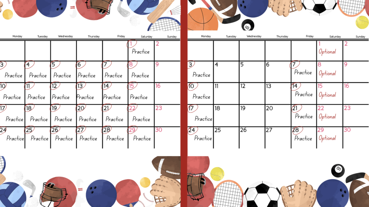 The international school's practice schedules bleak in comparison to their American counterparts. 