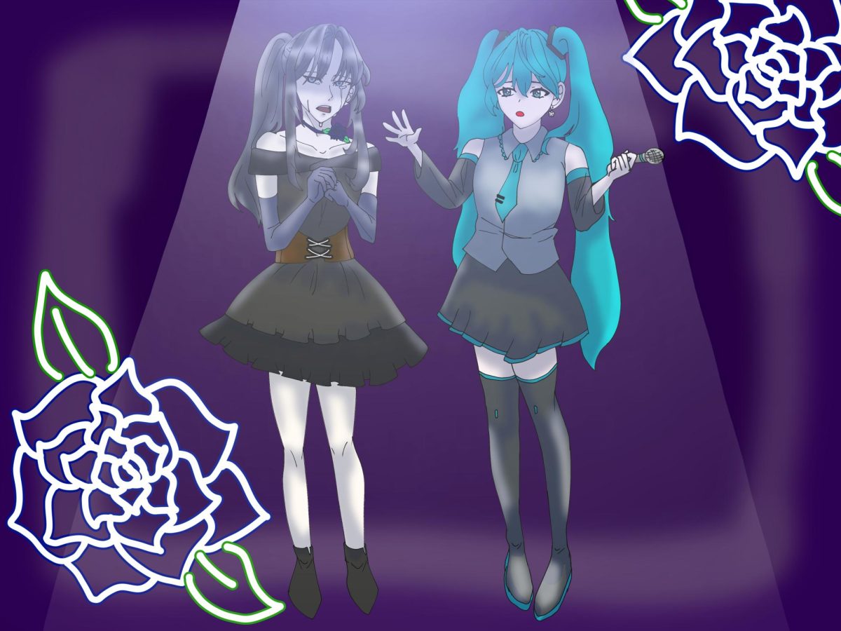 Vocaloid Hatsune Miku comforts Ado with her unreachable hands as the singer reminisces the darkest days of her life. From her two-dimensional world, Miku gifted Ado the courage she needed to achieve her dream. 