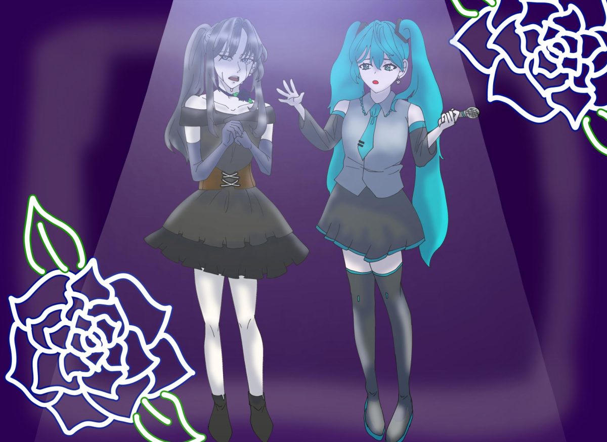 Vocaloid Hatsune Miku comforts Ado with her unreachable hands as the singer reminisces the darkest days of her life. From her two-dimensional world, Miku gifted Ado the courage she needed to achieve her dream. 