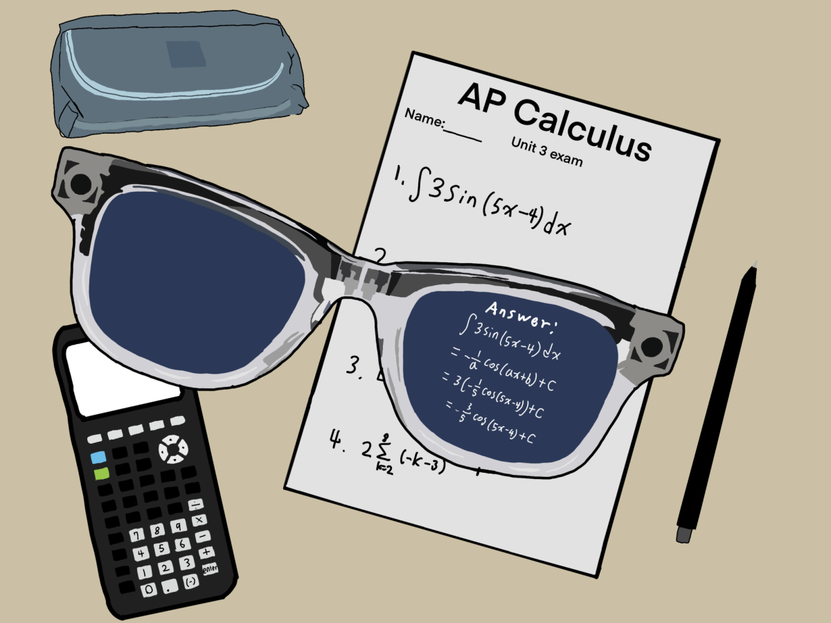 Smart glasses can quietly give AI-generated solutions during an AP Calculus exam. They could also be used to search through the internet with Meta’s AI. 