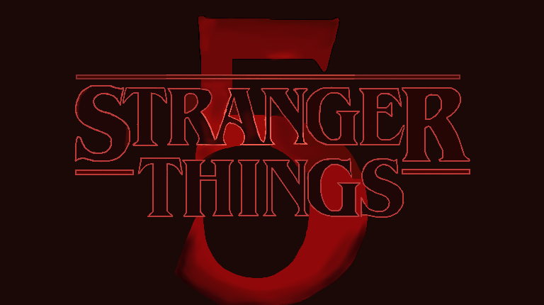 The Stranger Things logo looms ominously against the dark background. A sense of anticipation settles in before the episode even begins. 