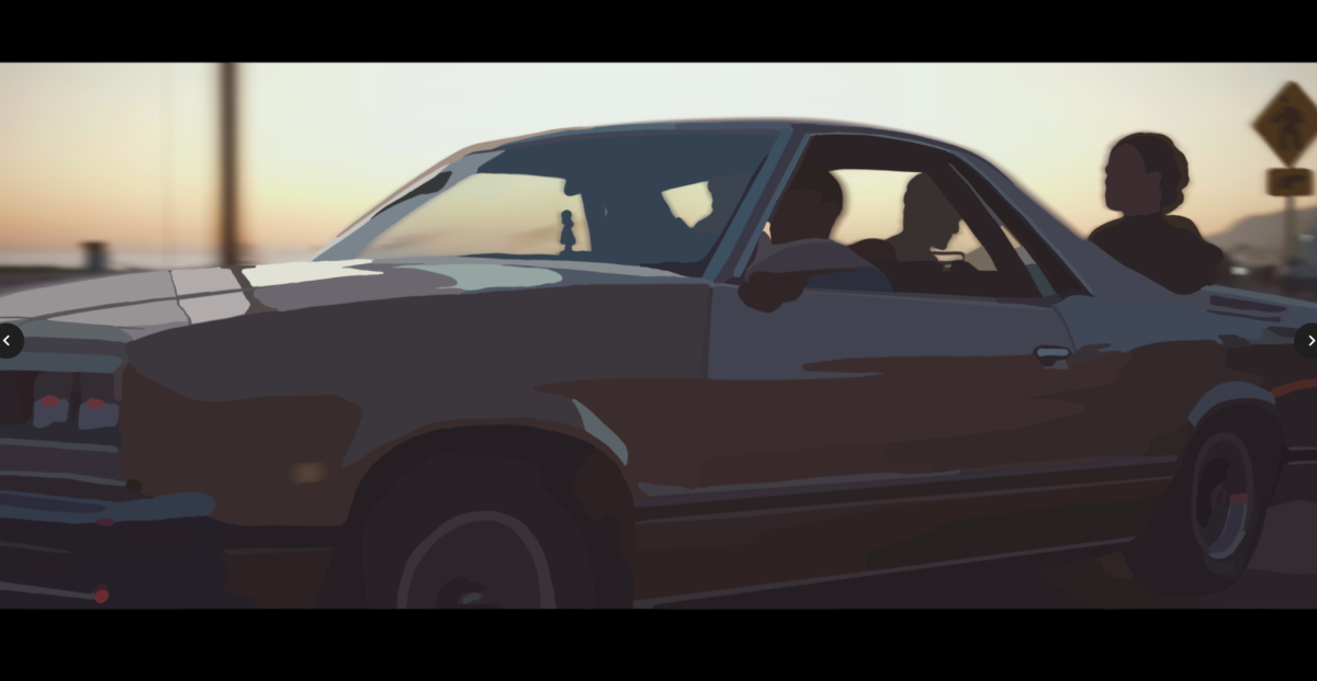 “Private” starts with a scene in a car, all band members on a drive. The song carries a vibe reminiscent of their older work, particularly “The Beach” from Wiped Out! 