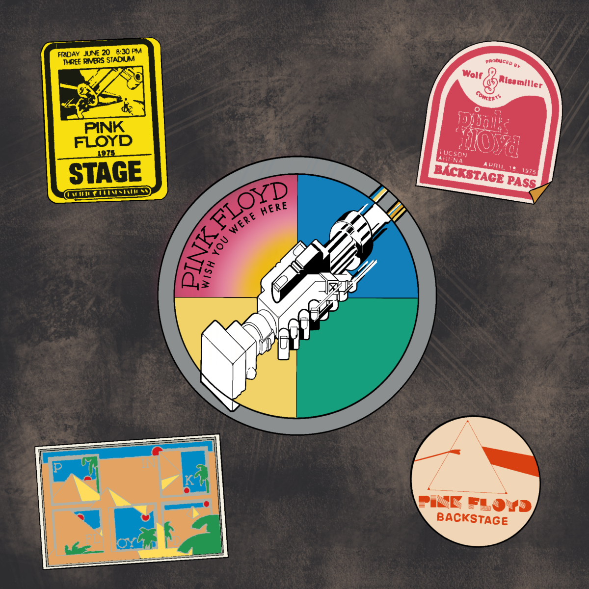 Pink Floyd released “Wish You Were Here” in 1975 after the outstanding success of “Dark Side of the Moon,” which sold the most copies in the band’s history. The follow-up received high critical acclaim.