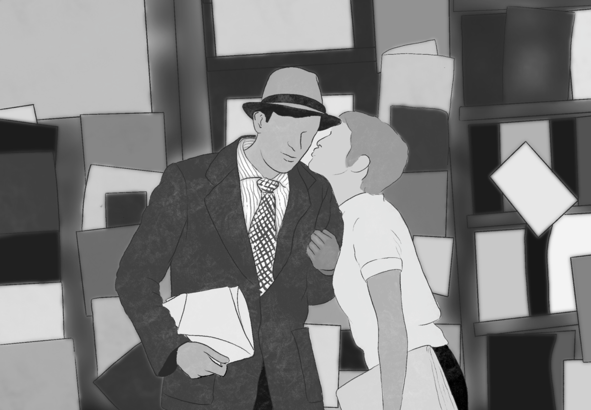 Belmondo and Seberg improvise a stolen kiss. Their chemistry, a heavy aroma in the air, lingers in the space between them – impossible to replicate.