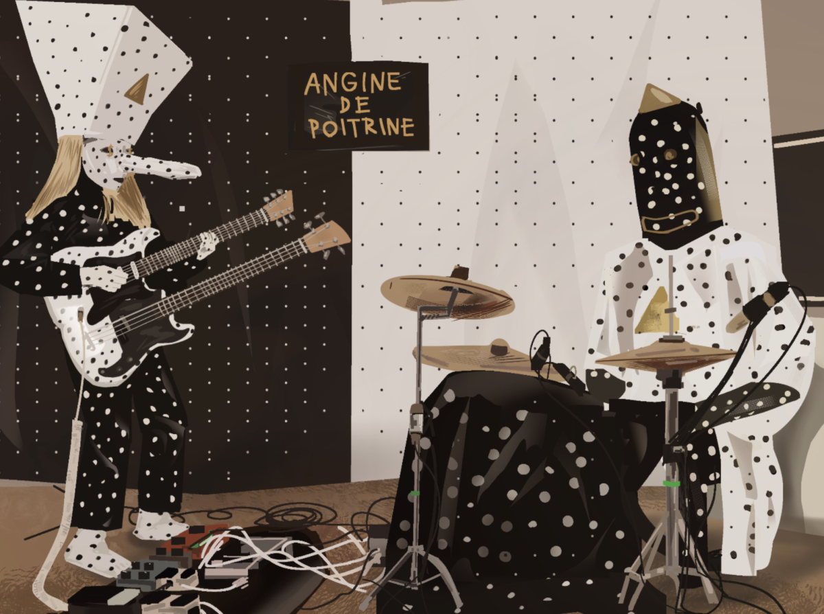 Angine de Poitrine brings an extraordinarily catchy interpretation of microtonality into the rock scene with their new album. Internet musicheads dubbed them “Intergalactic air conditioner” and “moshpit from the moon”.